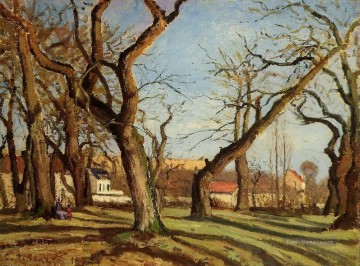  louveciennes - Kastanien bei Louveciennes 1872 Camille Pissarro Szenerie